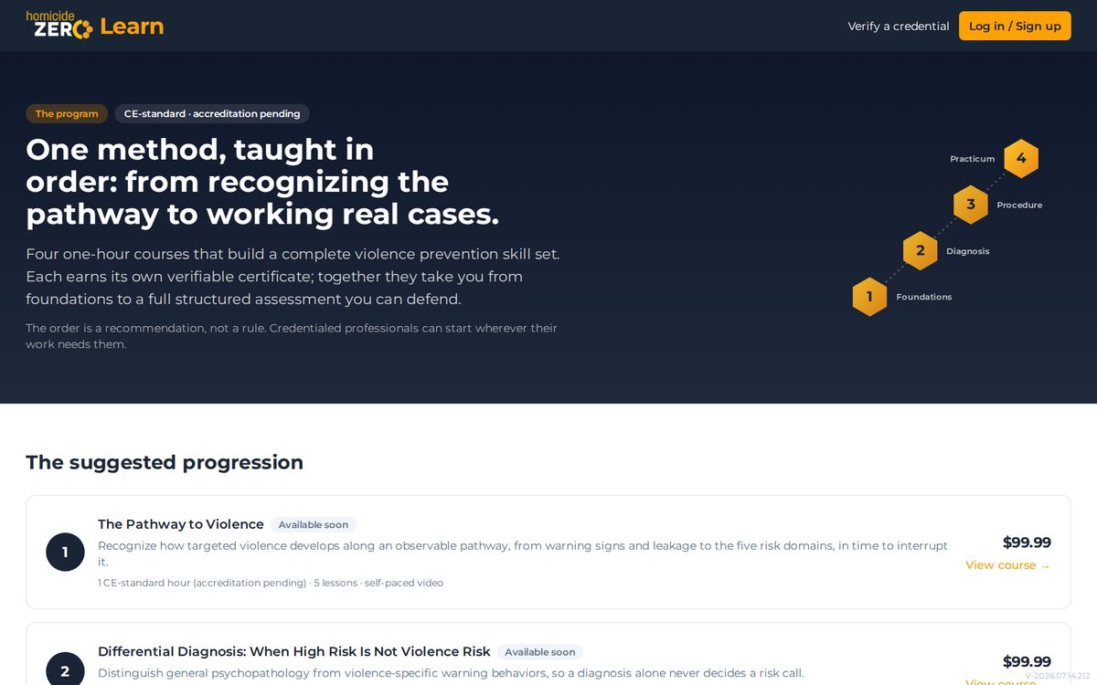 The course catalog